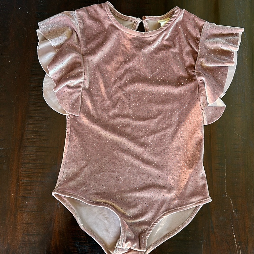 Zara girls velvet tank bodysuit size 11/12